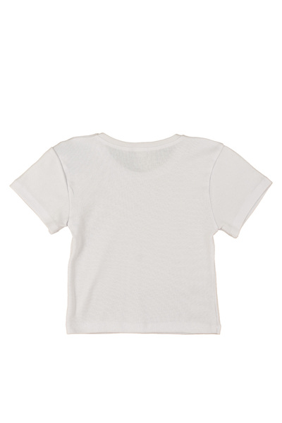 urbvn No Sleep Club Printed White Crop Top