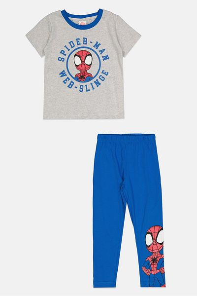 Marvel Toddlers Boy 2 Pieces Spidey Amazing Friend Pajama Set, Multicolor