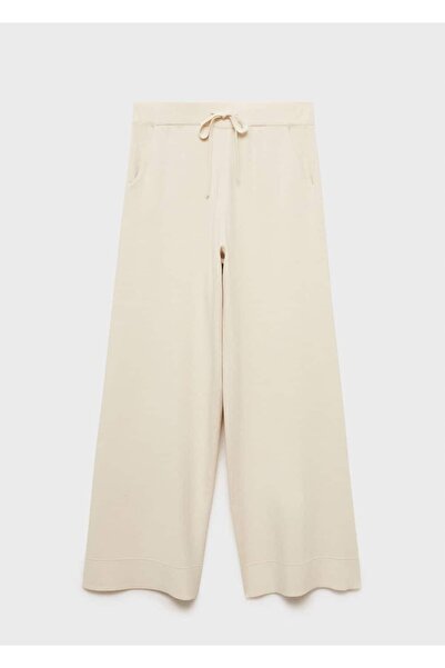 MANGO Woman Fitilli dokuma pantolon