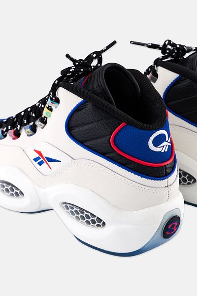 Reebok Men Question Mid Lace Up Basketball Shoes, Multicolor