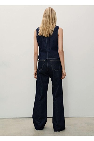 MANGO Woman Danila wideleg yüksek belli jean pantolon