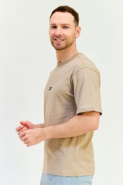 Reebok Men Sportswear Fit Short Sleeve Outdoor T-Shirt, Brown