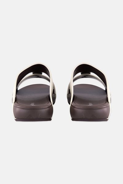 Algspar Men 2 Strap Slip On Arabic Sandals, Beige