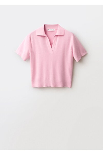 MANGO Woman Yün karışımlı polo yakalı kazak