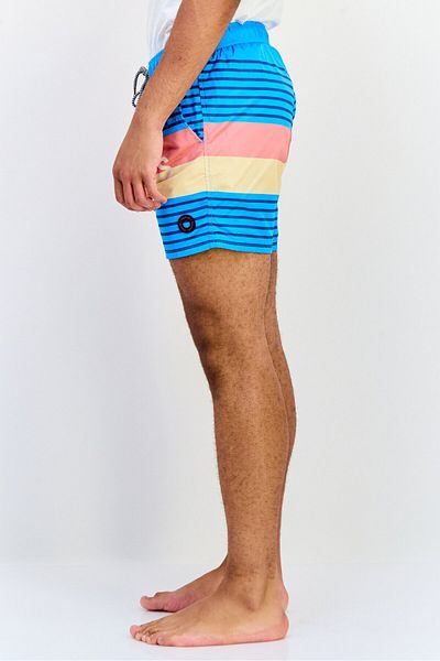 Salsa Men Colorblock Drawstring Board Shorts, Multicolor