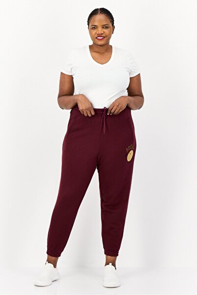 adidas Original x Moomin Women Embroidered Logo Outdoor Sweatpants, Maroon