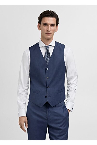 MANGO Man Paris Super Slim Fit Kumaş Yelek