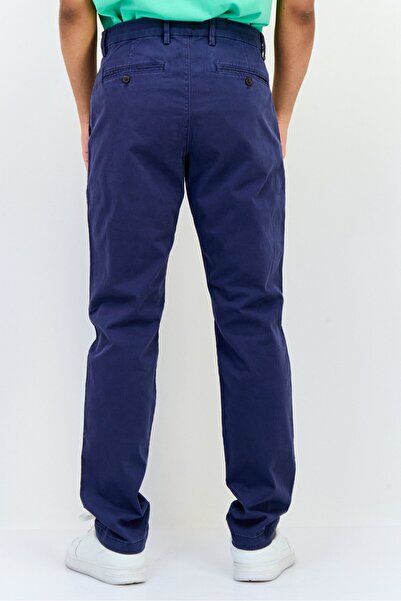 GAP Men Solid Stretchable Straight Leg Pants, Vintage Blue