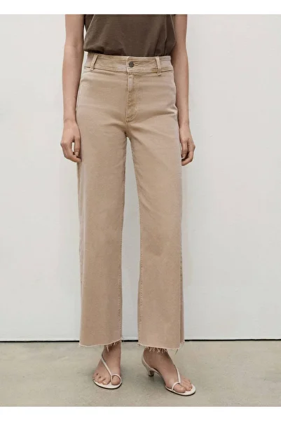 MANGO Woman Catherin hoch taillierte Culotte-Jeanshose