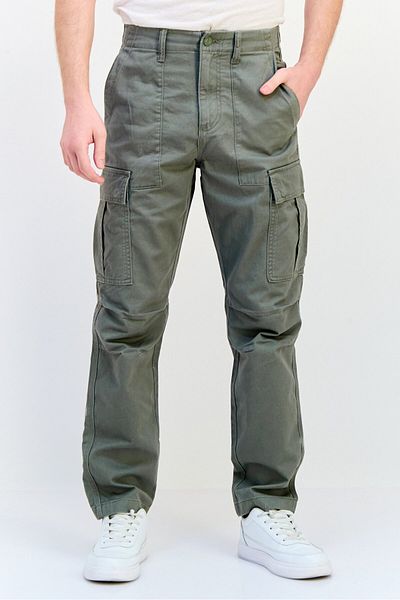 CELIO Men Regular Fit Solid Cargo Pants,light Olive