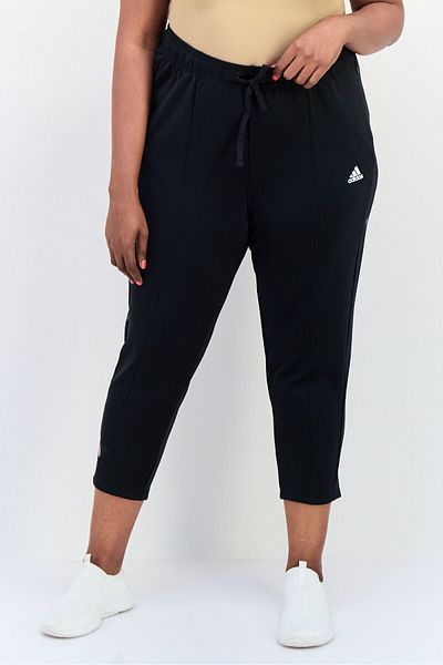 adidas Women Plus Size Outdoor Track Pants, Black
