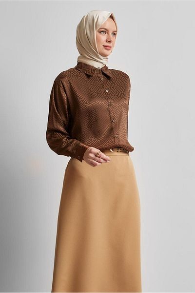 Alvina Satin Jacquard Tunic 45375