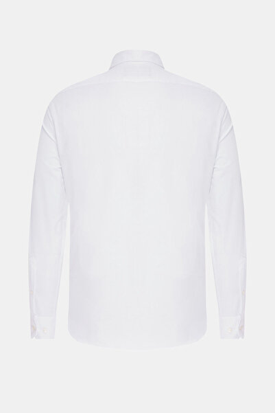 W Collection RELAX KALIP BEYAZ SOFT YAKA GÖMLEK