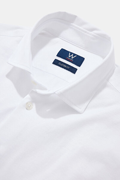 W Collection RELAX KALIP BEYAZ SOFT YAKA GÖMLEK