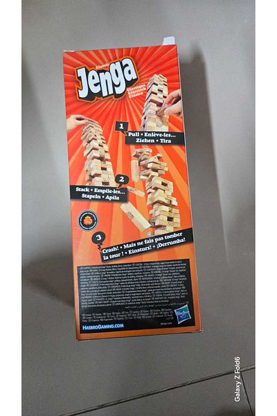 Elif İş Eğitim Balance Game Penalty Jenga - Penalty Tower - Wooden Large Size 54 Pieces