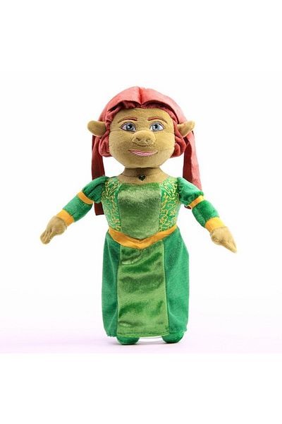 Choice 33cm Anime Shrek Plush Toys Princess Fiona Gingerbread Man Donkey Puss Boots Collectible Soft Doll T