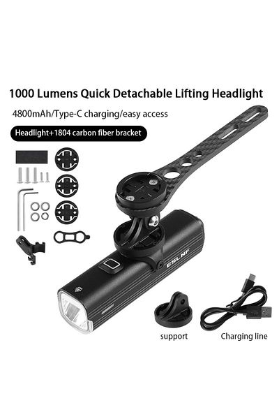 Choice Combo Set 205 ESLNF Bike Front Light Rainproof USB Rechargeable Bicycle Light 1000LM Cycling Headlig