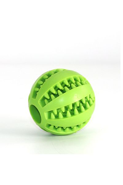 Choice green Natural Rubber Pet Dog Toys Dog Chew Toys Tooth Cleaning Treat Ball Extra-tough Interactive El