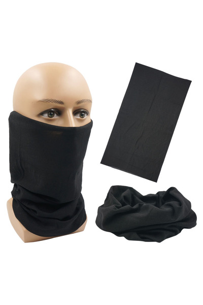 Choice DC002 وشاح سحري أسود للأنشطة الخارجية بلون نيون سادة وأوشحة لركوب الدر...