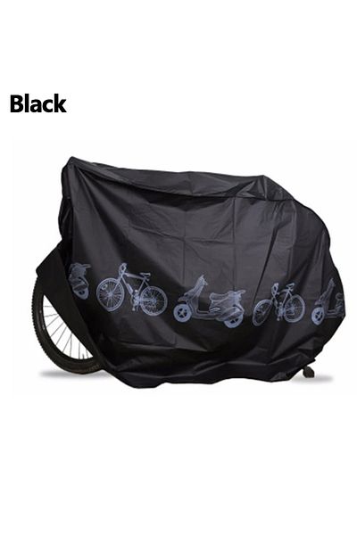 Choice 110x200cm 33003-Black Bicycle Cover Motorcycle Rain Cover Outdoor Protection Waterproof Dustproof An