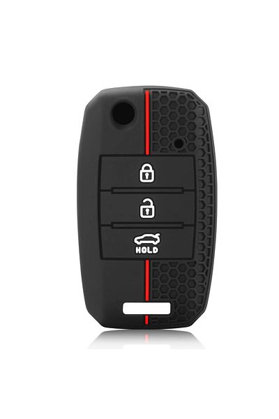 Choice Red 3 Buttons Silicone Car Key Cover Case For KIA Sid Rio Soul Sportage Ceed Sorento Cerato K2 K3 K4