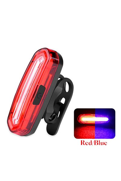 Choice Red Blue Light MTB Road Bike Rear Light USB Rechargeable LED Bike Tail Light Easy to Install Bicycle