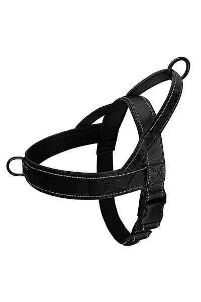 Choice XL black Nylon Durable Dog Harness No Pull Pet Harness with Handle Reflective Training Harness for S