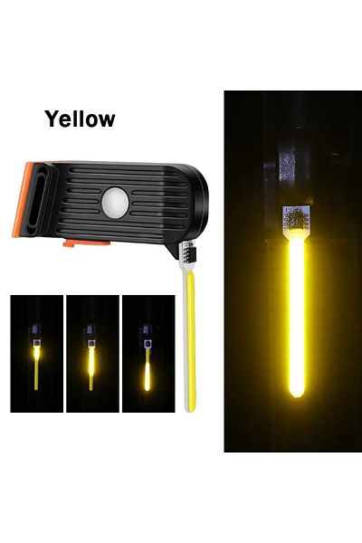 BUCKLOS YELLOW Bicycle Rear Lights Flowing Water Lamp Rechargeable Mountain Road Bike Cycling Tail Lights Wa