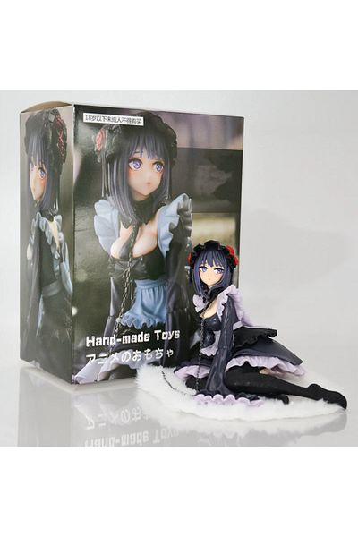 BANDAI 3 Pcs 12cm My Dress-up Darling Anime Figure Black Maid Outfit Kitagawa Marin Action Figure Shizuku K