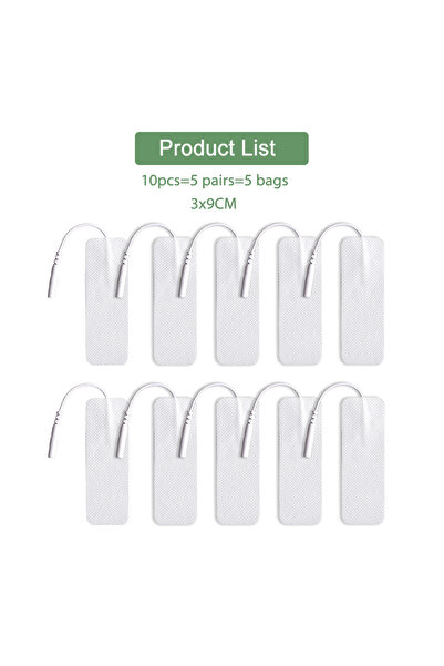 Choice 10 قطع 3x9 سم 10/20 قطعة وسادات أقطاب كهربائية للعلاج الطبيعي لتحفيز ا...