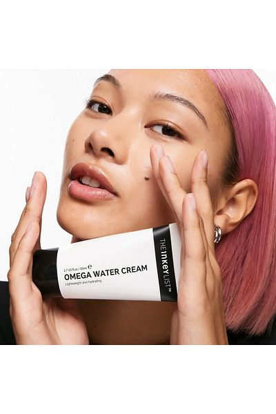THE INKEY LIST Omega Water Cream 50ml – Oil-Free, Lightweight Moisturiser for Smooth, Hydrated Skin