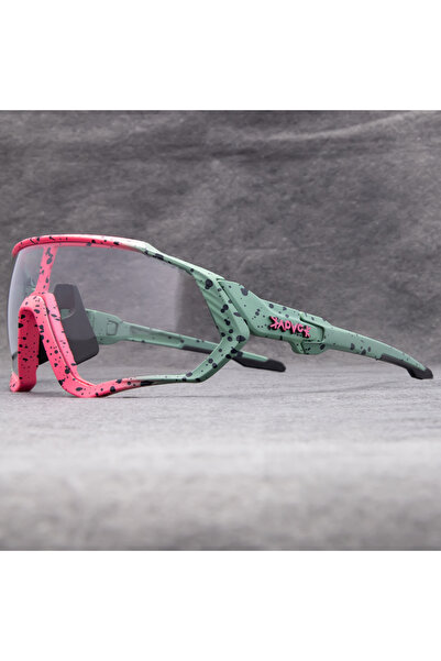 KAPVOE Photochromic-1lens 10 Photochromic Cycling Sunglasses Men Women Road Mtb Mountain Bike Bicycl