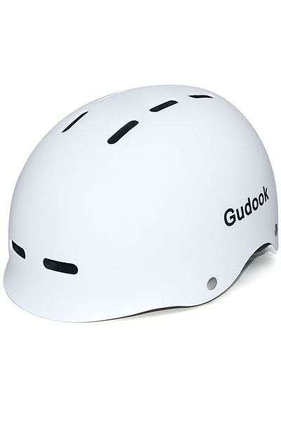 Choice L Matte white Adult Bike Helmet for Bicycle Cycling Biking Skating Skateboard Helmet Extra large hea