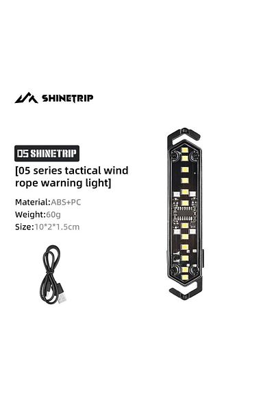 Choice 1 PCS Light ShineTrip Wind Rope Warning Light Illumination 60G Portable Installation Type-C Recharge