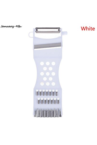 Choice قطاعة خضراوات صفراء فاتحة، مبشرة ثوم، مقشرة بطاطس، قطاعة خيار وجزر، مب...