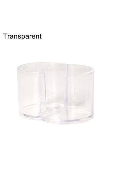 Choice Transparent-1pc Acrylic Storage Box Organizer Cotton Swab & Pad Holder Makeup Jar Dispenser for Bath