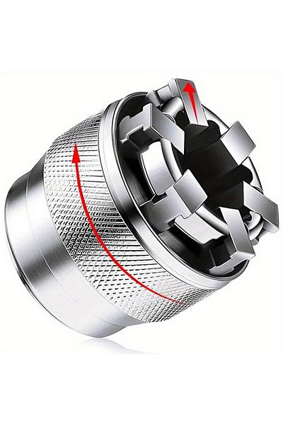 Choice Silver Adjustable Universal Socket Wrench Grip Adapter, 10-19mm Hex Head Nuts And Bolts Driver Tool,