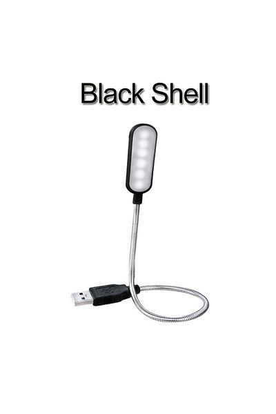 JOYINLED Black Shell Portable Usb Led Mini Book Light Reading Light Table Lamp Flexible 6leds Usb Lamp For Po