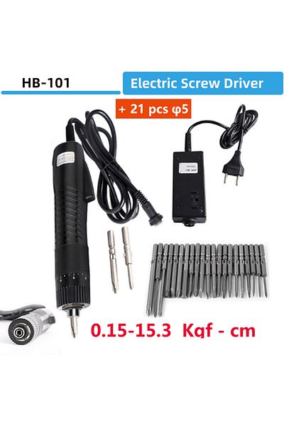 KUAIQU With 21pcs Tips Electric Screwdriver Adjustable Speed Automatic Electric Batch Industrial Grade In-l