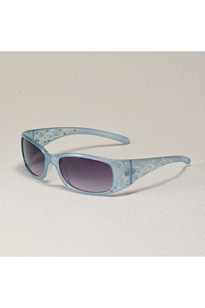 Choice1 C2 Pattern Decoration Diamond-Encrusted Square Frame Sunglasses Retro Style Daily Classic Fashion La