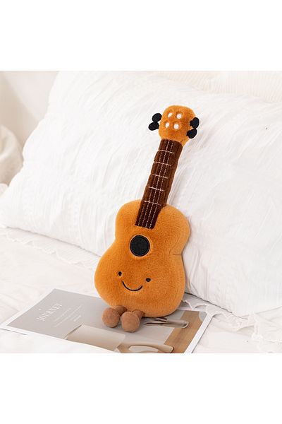 Choice 38cm Cute Musical Plush Toy Soft Violin 30cm Guitar Pipa Tuning Fork Note Stuffed Doll Instrument Gi
