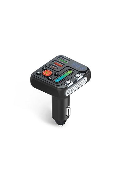 Choice CH92 Multifunctional Car Charger FM Transmitter Bluetooth5.0 Hands Free True 3.1A Dual USB Port PD F