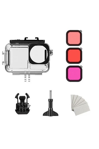 Choice D-2 With Filter Underwater 45M Waterproof Case Diving Housing Protective Shell For DJI OSMO Action 4