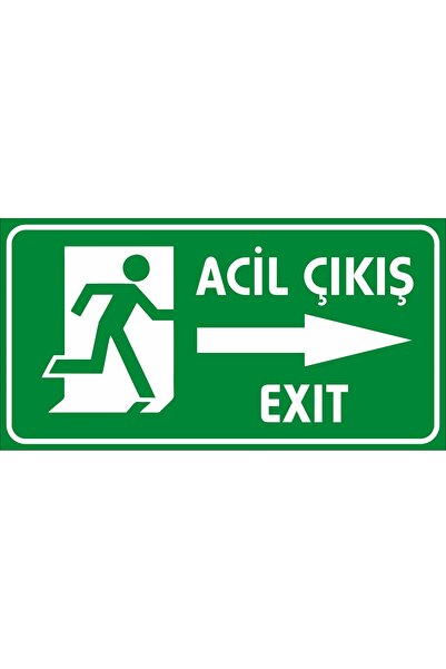 Reysa Tasarım Emergency Exit Sticker 20X28 cm