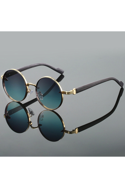 Choice كما هو موضح في الصورة، نظارات شمسية دائرية كلاسيكية من كامبت باللونين ...