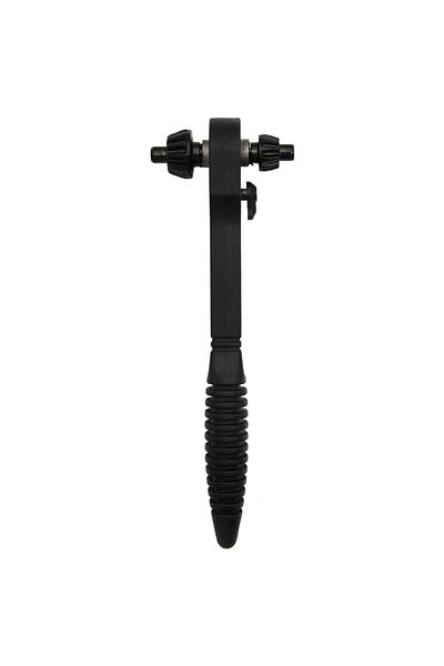 Choice 87g Black wrench Two-in-one ratchet drill chuck key wrench black ratchet dual-use wrench 12.8mm/17.2