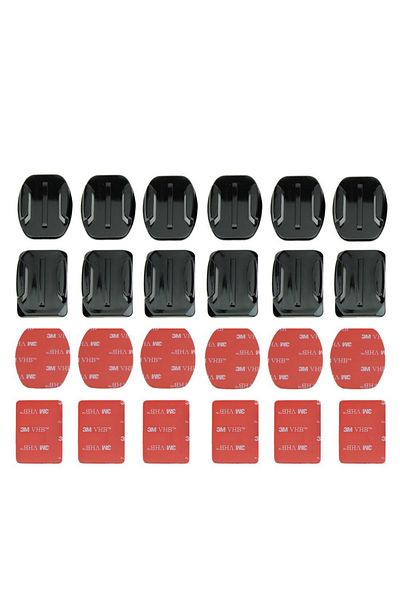 Choice N1 Adhesive Mounts For GoPro 13 12 9 8 7 5 Curved Flat Mounts Sticky Pads for Go Pro Dji SJCAM Act