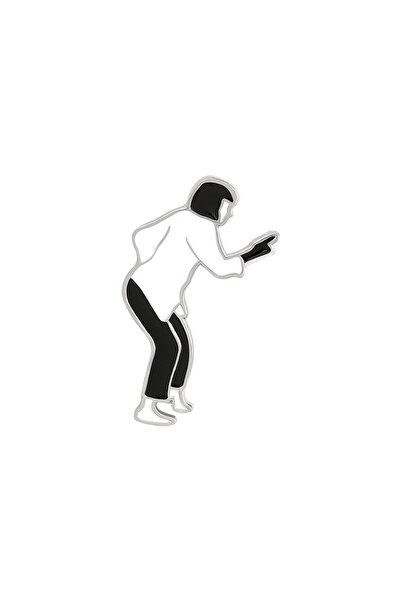 Choice فتاة 1 قطعة بروش سبيكة البانك الأسود والأبيض الإبداعية شخصية فيلم الكر...