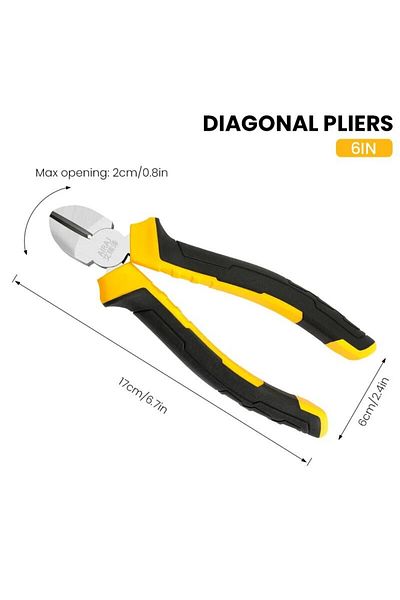 Choice 2506 Airaj 3 Types Of Pliers,including 8-inch Wire Pliers,6-inch Pointed Nose Pliers, And Diagonal P