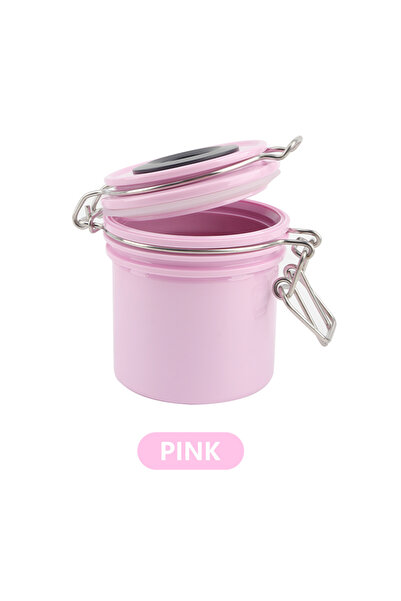 myaokue-up خزان تخزين غراء الرموش الوردي مع مقياس درجة الحرارة والرطوبة وختم ...